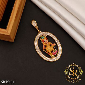 Exclusive Design of Kastabhanjan Dev Raund Design Pendent for men.(PD-011)