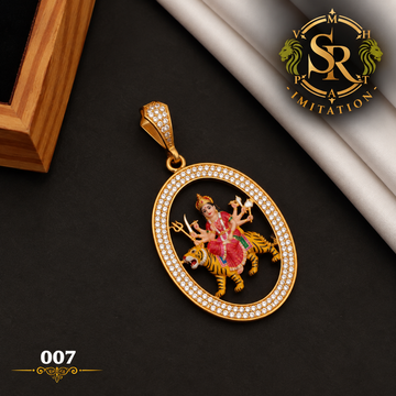 New Superior Diamond Ambe Maa Pendant for Men. (PD-016)