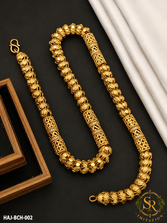 New Supers Fashionable drume on daimond ring with Micro Gold Chain for men.(BCH-002)