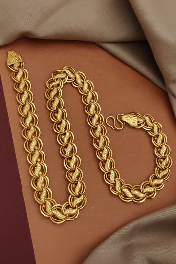 New Premium Delicate Koyali into 2 Kadi Big Design Chain for Men.(BCH-003)