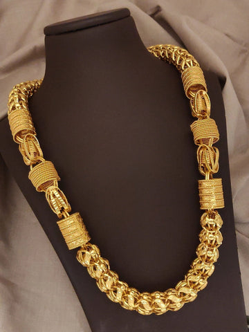 New Big Combo Spring-Ring with koyli Design Chain for Men.(BCH-005)