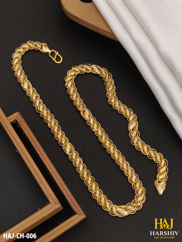 New Classical Gold Super koyali Chain For Man. (CH-006)