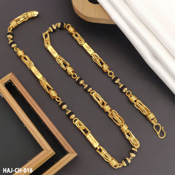 New Claasical Combo New arrival Chain With Rudraksh Mala For Man (CH-016)