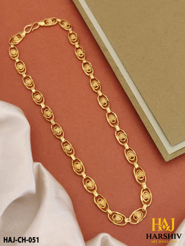 New Classical Joint Circle Kadi In heart Design Chain for Men.(CH-051)