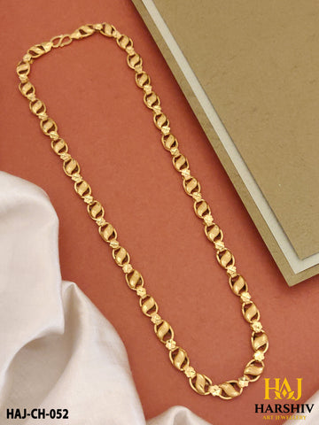 New Classical Oval with Flower Design Kadi Chain For Men.(CH-052)