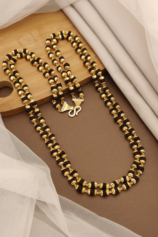 New Double Line Fashion Rudraksh Mala for men (ML-002)